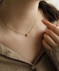 Alternative view of گردنبند ستاره برجسته مینیمال کد15