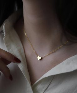 گردنبند قلب سه بعدی زنجیر دیپلمات