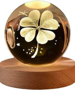 گوی شب خواب گوی کریستالی شبدر سایز6